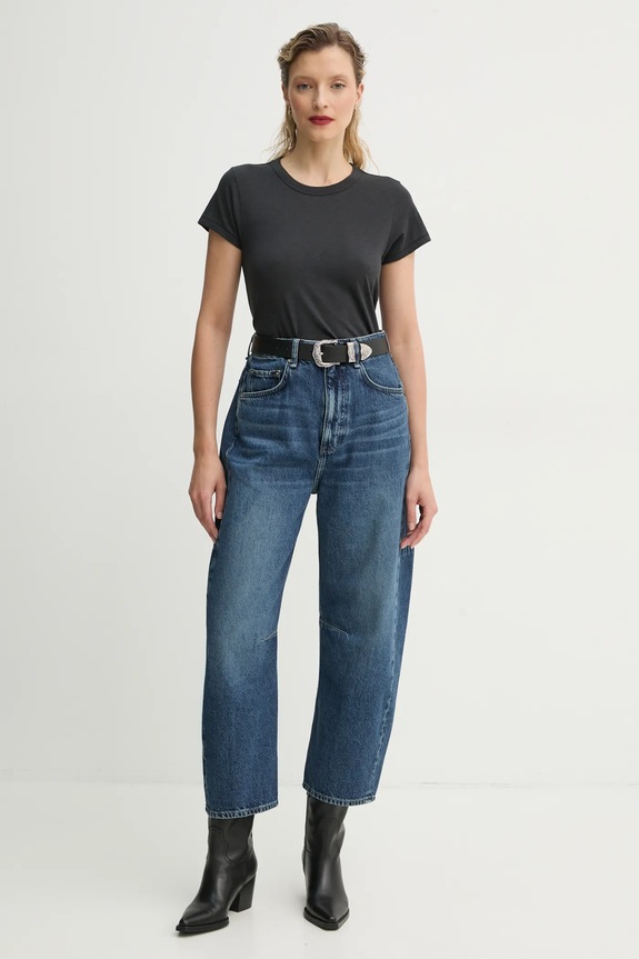 Rag & Bone t-shirt in cotone W272C32CH nero AA00