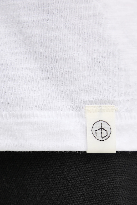 Bavlnené tričko Rag & Bone W272C34CH biela