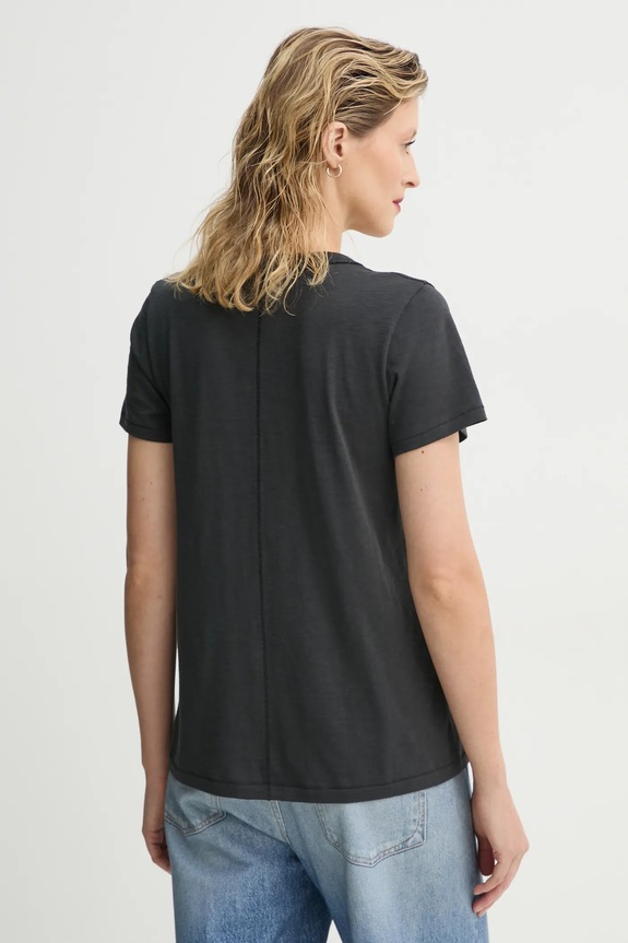 Odzież Rag & Bone t-shirt bawełniany W272C34CH czarny