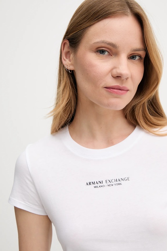 Одяг Бавовняна футболка Armani Exchange XW001455.AF10356.NOS білий