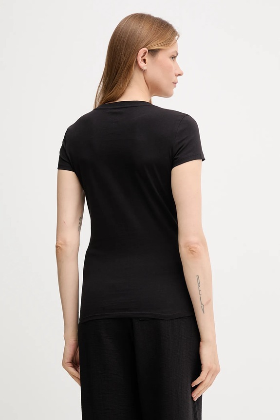 Бавовняна футболка Armani Exchange XW001455.AF10356.NOS чорний AA00