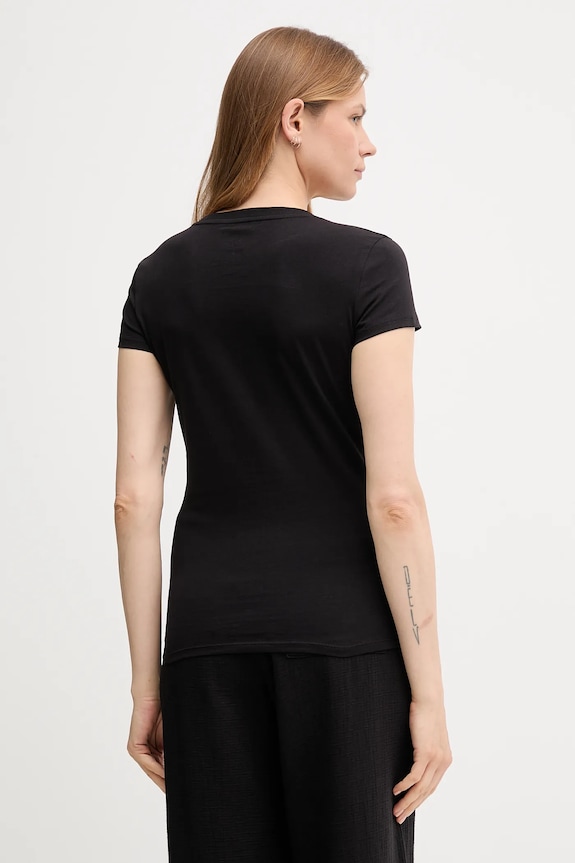 Бавовняна футболка Armani Exchange XW001455.AF10356.NOS чорний AA00