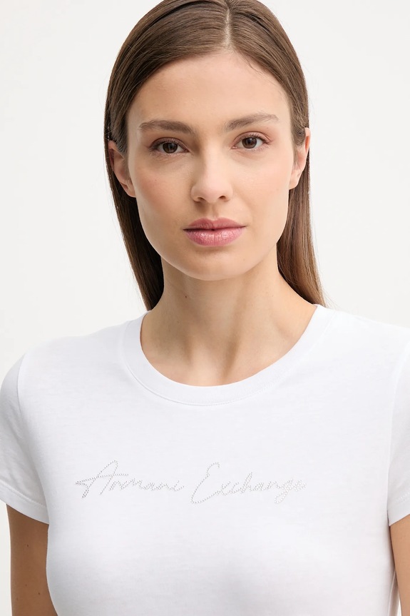 Одежда Хлопковая футболка Armani Exchange XW001457.AF10356.NOS белый