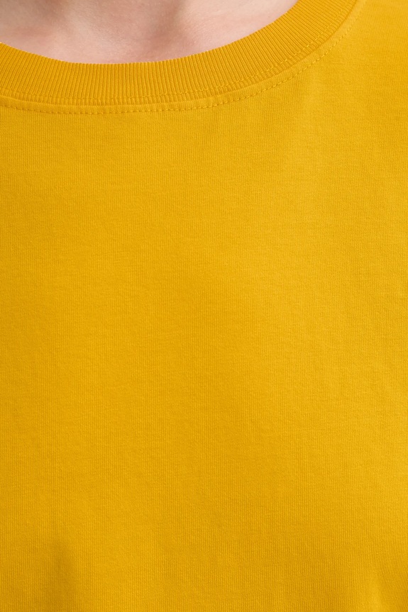 Βαμβακερό μπλουζάκι American Vintage FIZ02A κίτρινο