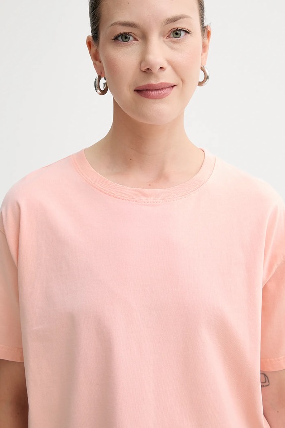 Βαμβακερό μπλουζάκι American Vintage ροζ FIZ02A