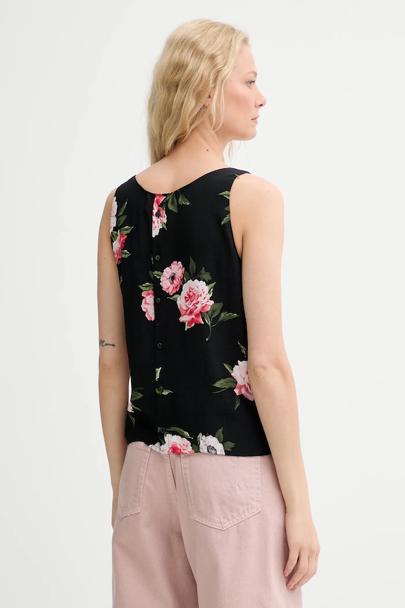 Îmbrăcăminte Renewed bluză din bumbac creative upcycling koszulowy.top negru