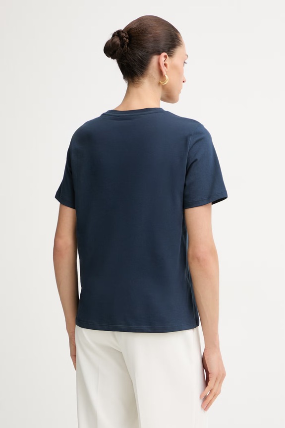 Odzież Marc O'Polo T-shirt damski bawełniany 5000006276 granatowy