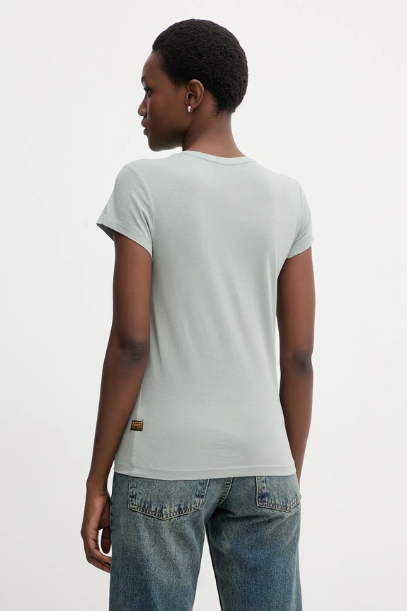 Odzież G-Star t-shirt bawełniany Eyben slim 2.0 D24533.4107.C959 zielony