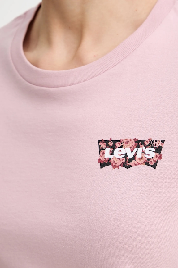 Pamučna majica Levi's THE PERFECT TEE 17369.3188 roza
