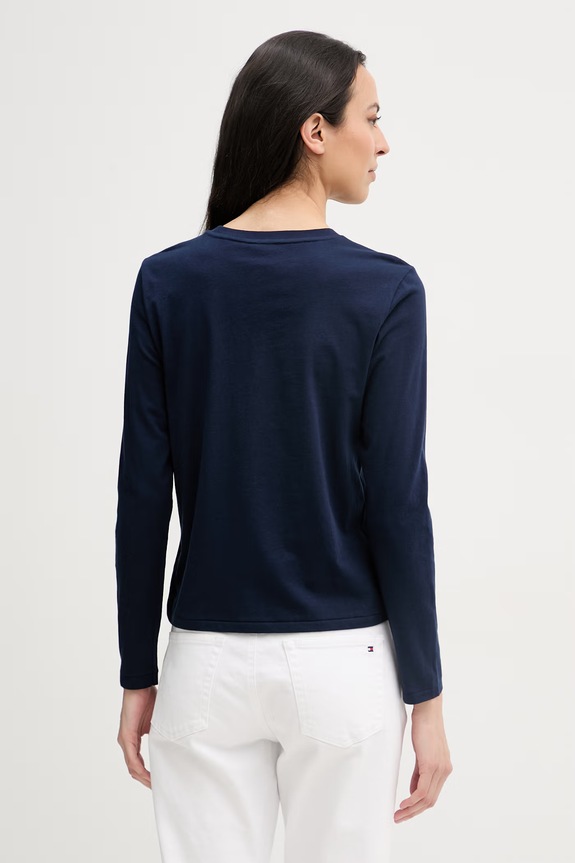 Odzież Polo Ralph Lauren longsleeve damski bawełniany 211B14604 granatowy