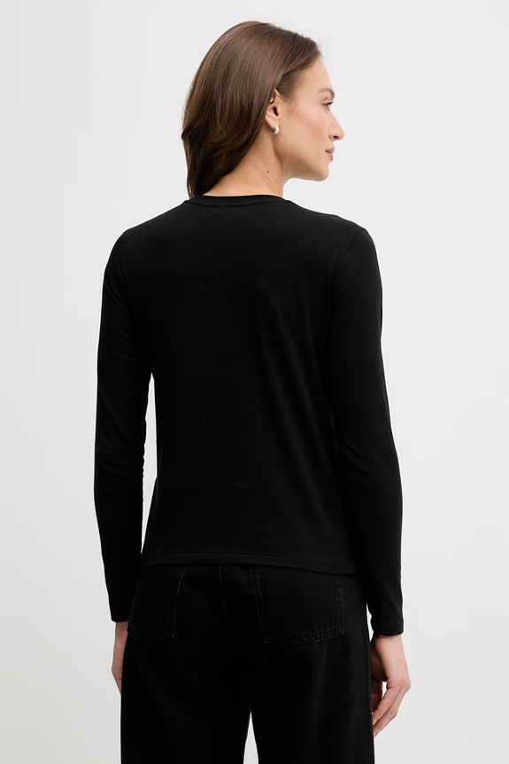 Oblečenie Polo Ralph Lauren tričko s dlhým rukávom dámske bavlnené 211B14604 čierna