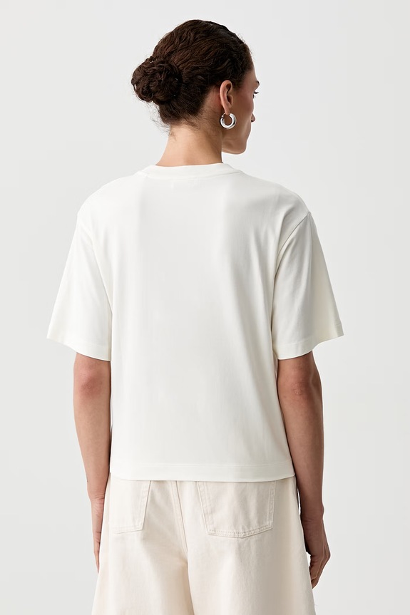 Odzież Marc O'Polo T-shirt damski z bawełną 5000013473 beżowy