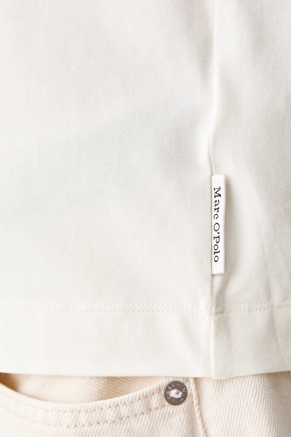 Marc O'Polo T-shirt damski z bawełną 5000013473 beżowy