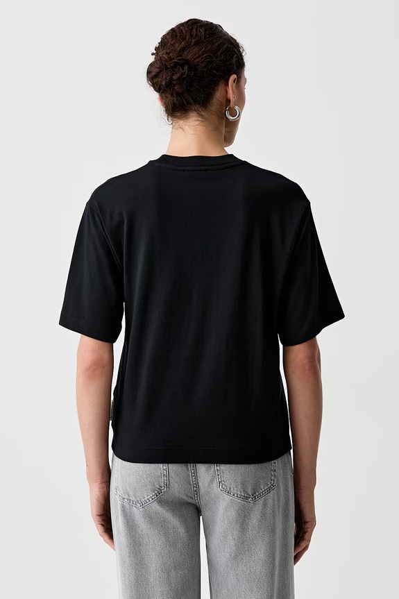 Odzież Marc O'Polo T-shirt damski z bawełną 5000013473 czarny