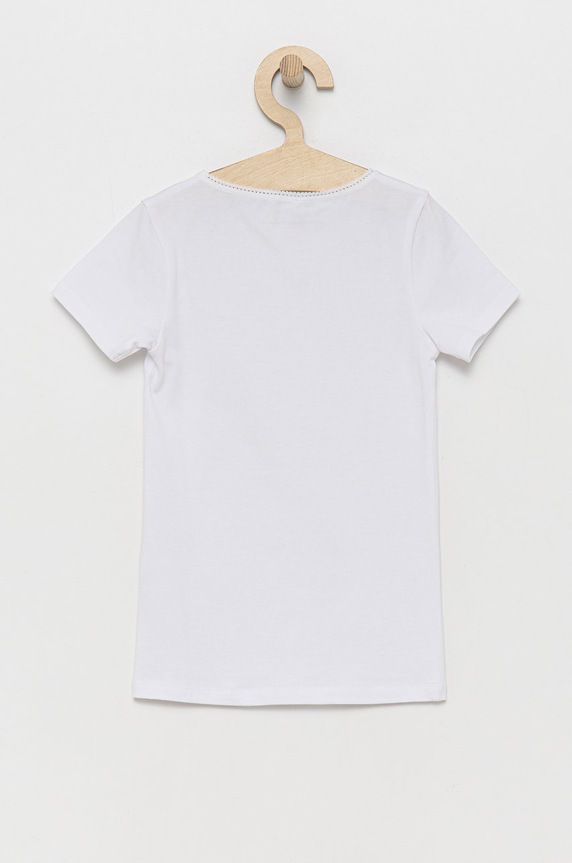 Fete United Colors of Benetton tricou copii 3MC10M490.G.CONTINUATIV roz