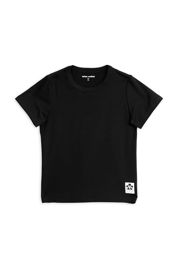 Mini Rodini t-shirt dziecięcy z elastanem czarny 1000000199.NOS