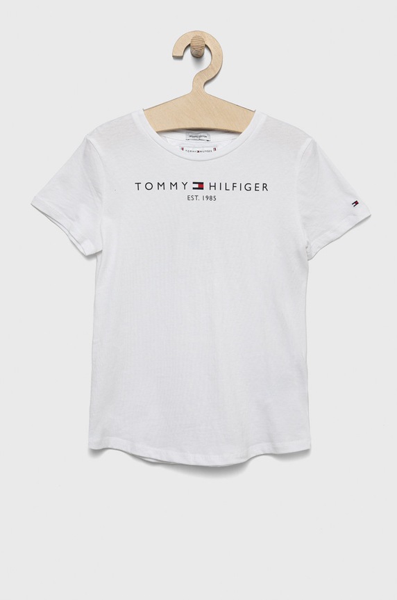 Tommy Hilfiger gyerek pamut póló pamut fehér KG0KG06585.9BYY