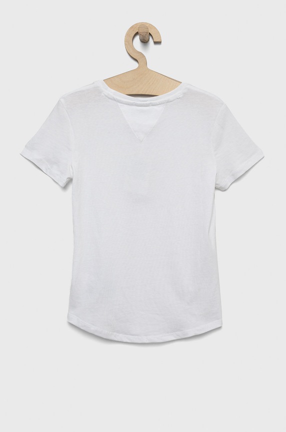 Tommy Hilfiger gyerek pamut póló KG0KG06585.9BYY fehér AA00