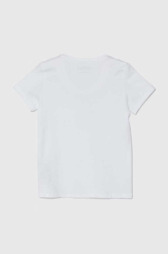 Dječja pamučna majica kratkih rukava Guess J73I56.K8HM0.9BYH bijela AA00