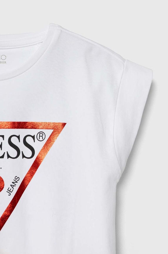 Κοριτσίστικα Παιδικό μπλουζάκι Guess J81I15.J1311.9BYH λευκό