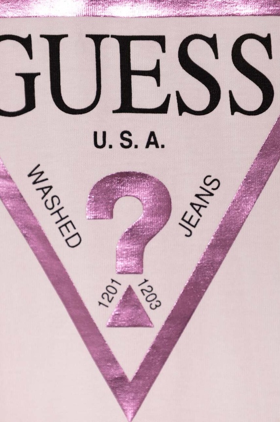 DÍVKA Dětské bavlněné tričko Guess K73I56.K8HM0.9BYH růžová