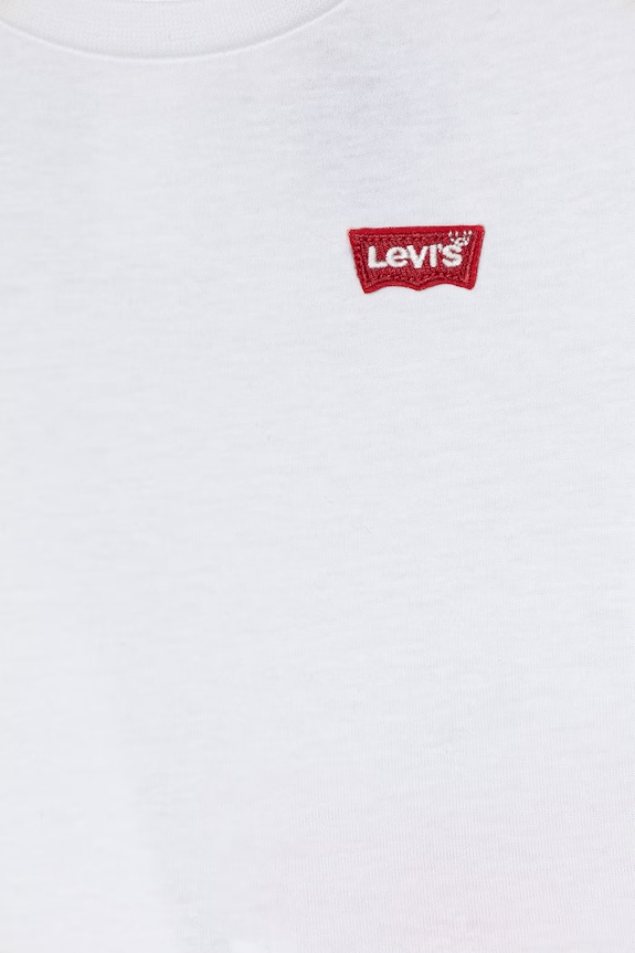 Девочка Футболка для младенцев Levi's BATWING CHEST HIT TEE 1EK826 белый