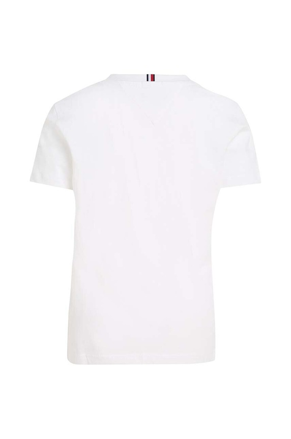 Chłopiec Tommy Hilfiger T-shirt bawełniany dziecięcy KS0KS00210.NOS biały