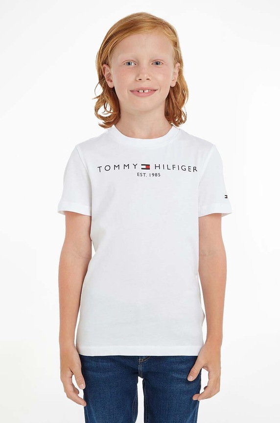 Tommy Hilfiger T-shirt bawełniany dziecięcy KS0KS00210.NOS