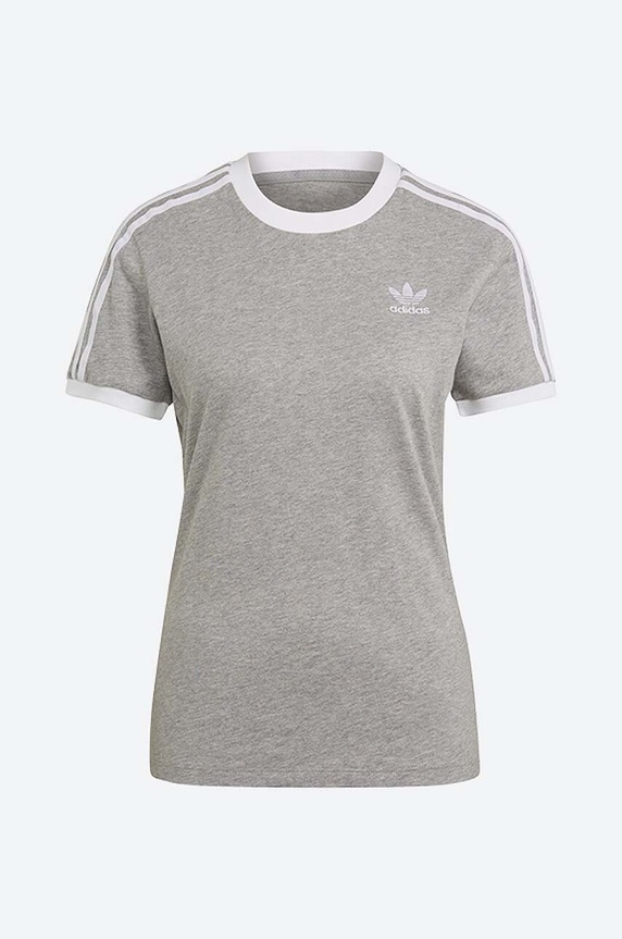 Clothing adidas Originals cotton t-shirt Classics 3-Stripes GN2909 gray