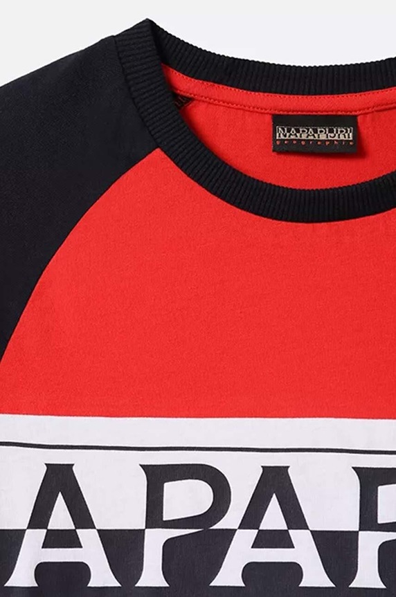 Fiú Napapijri gyerek pamut póló NA4G4F.R89 piros