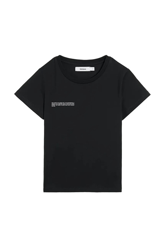 Pangaia t-shirt KIDS' 365 MIDWEIGHT T-SHIRT sovrastampa nero 10000430.CORE