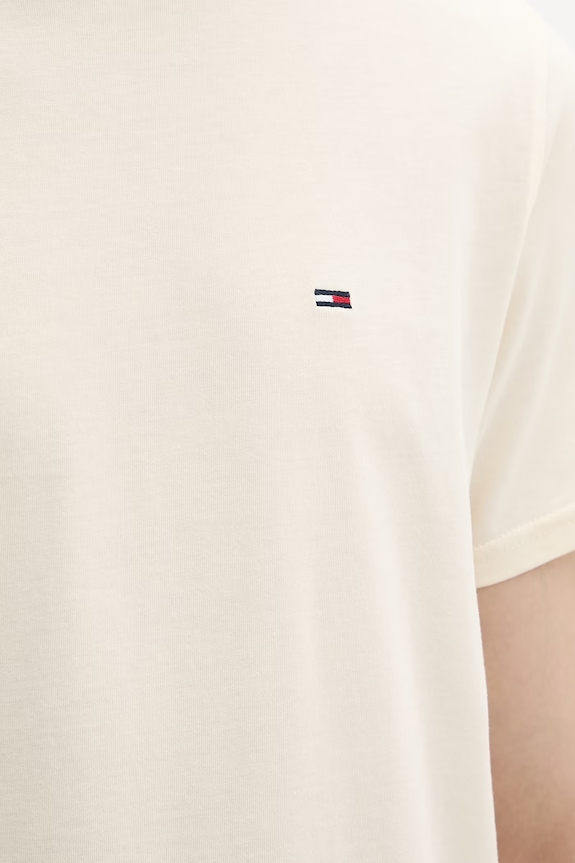 Tommy Jeans tričko pánske bavlnené DM0DM04411 béžová
