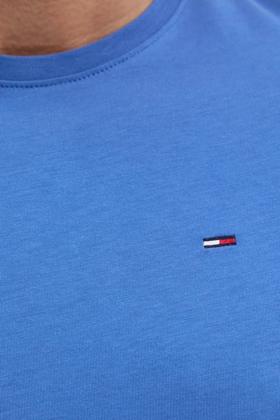 Tommy Jeans t-shirt męski bawełniany DM0DM04411 fioletowy