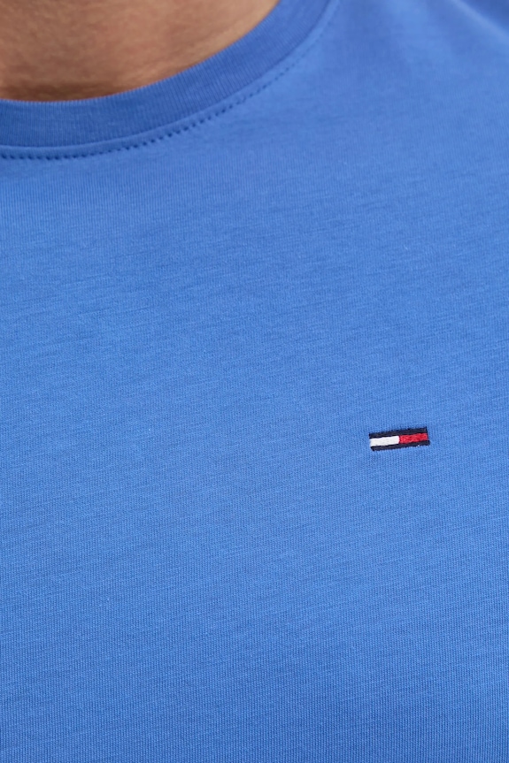 Tommy Jeans t-shirt męski bawełniany DM0DM04411 fioletowy