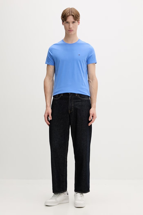 Tommy Jeans t-shirt męski bawełniany DM0DM04411 niebieski AA00