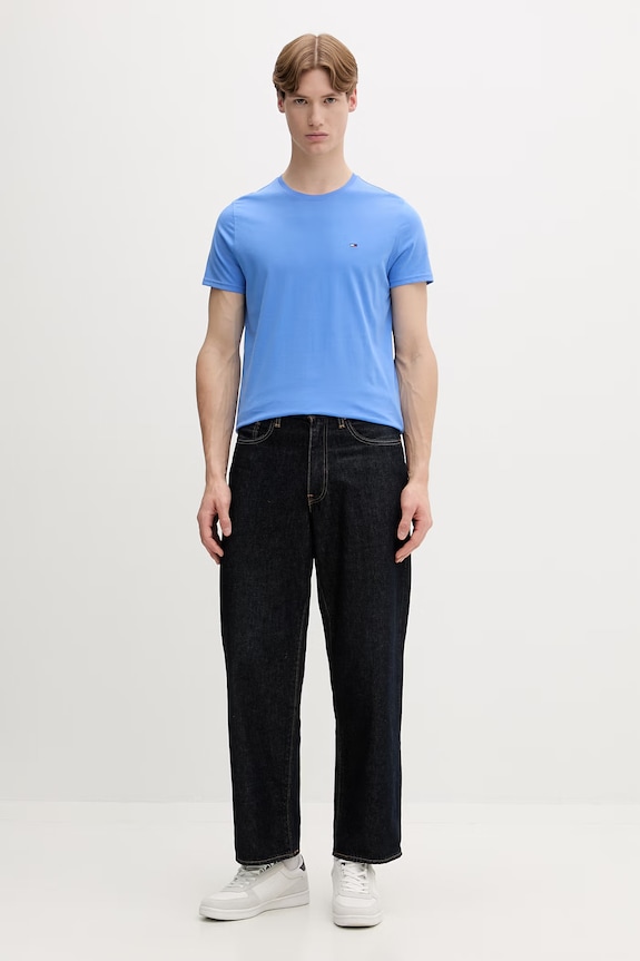 Tommy Jeans t-shirt męski bawełniany DM0DM04411 niebieski AA00