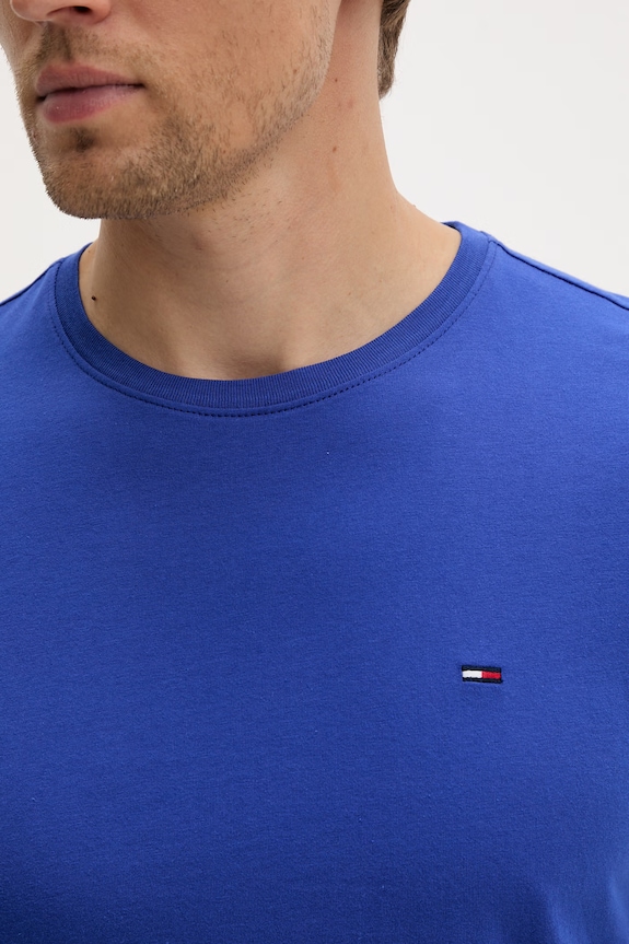 Tommy Jeans t-shirt ανδρικό βαμβακερό DM0DM04411 σκούρο μπλε