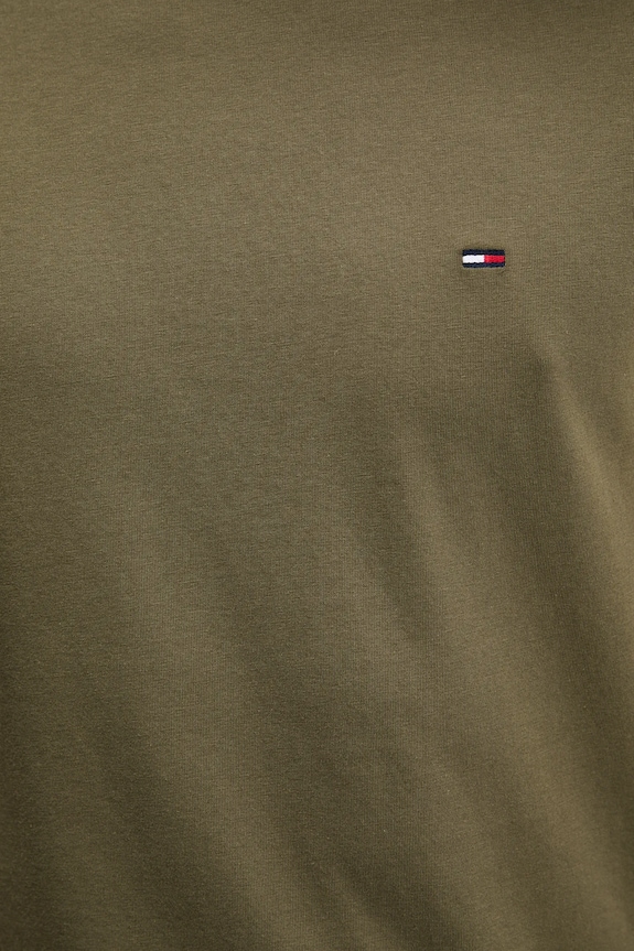 Tommy Jeans férfi pamut t-shirt DM0DM04411 zöld