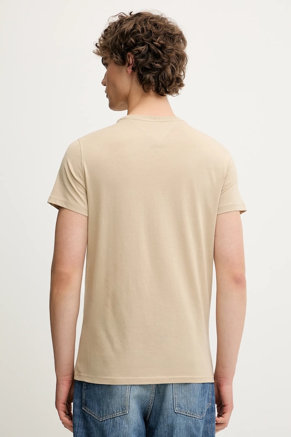 Tommy Jeans tricou bărbătesc din bumbac DM0DM04411 bej AA00
