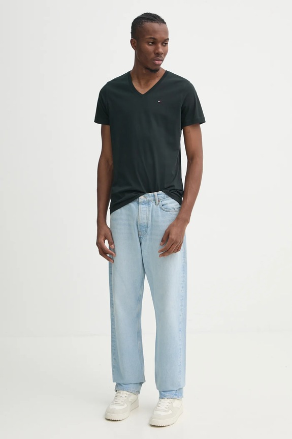 Tommy Jeans - Μπλουζάκι DM0DM04410 μαύρο AA00