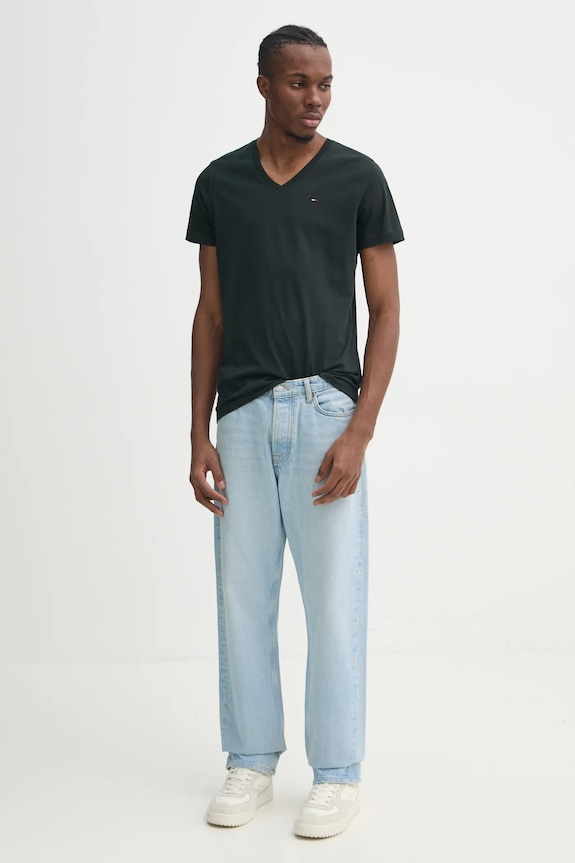 Tommy Jeans - Μπλουζάκι DM0DM04410 μαύρο AA00