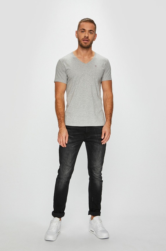 Tommy Jeans - Majica DM0DM04410 siva AA00