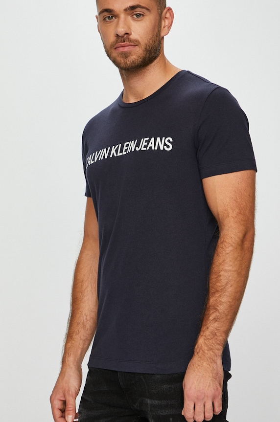Calvin Klein Jeans - Pánske tričko tmavomodrá J30J307855
