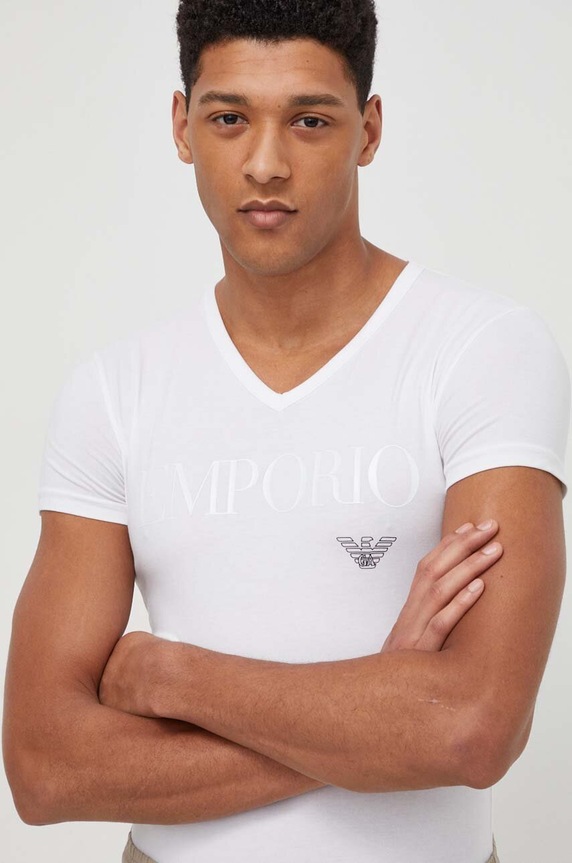 Tričko Emporio Armani Underwear biela 110810