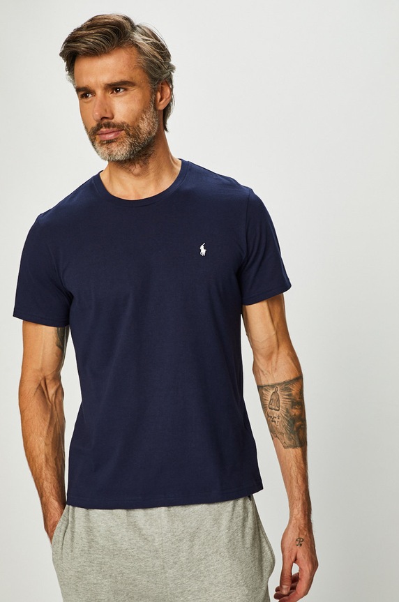 Polo Ralph Lauren - Pánske tričko jednofarebný tmavomodrá 714706745002