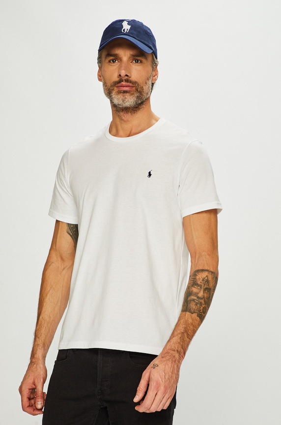 Polo Ralph Lauren tricou alb 714706745004