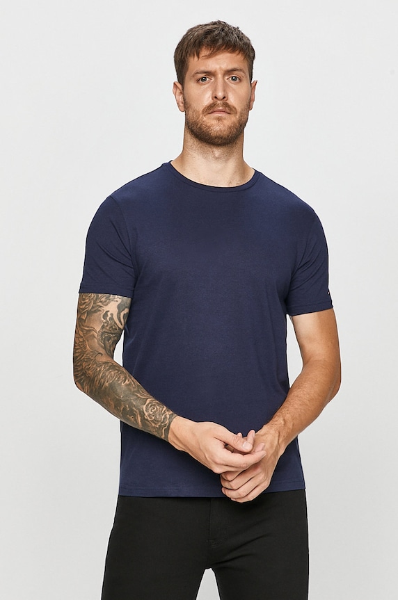 Tommy Hilfiger - T-shirt (2-pack) regular granatowy UM0UM01030