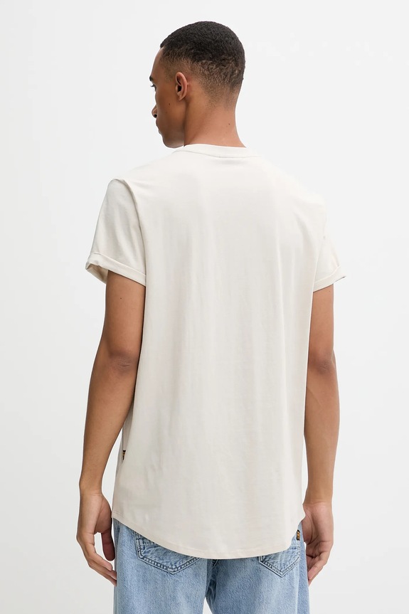 Ρούχα Βαμβακερό μπλουζάκι G-Star Raw D16396.B353 μπεζ