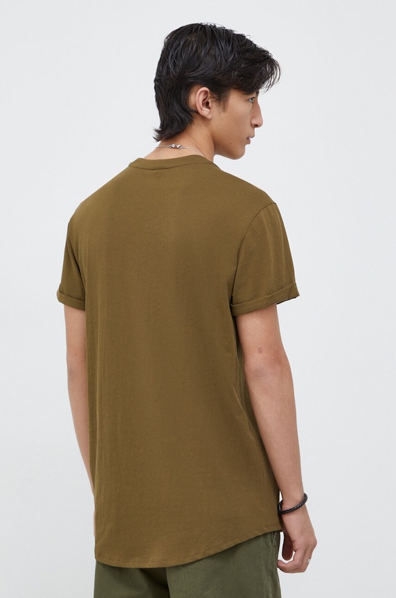 Odzież G-Star t-shirt bawełniany Lash D16396.B353 zielony