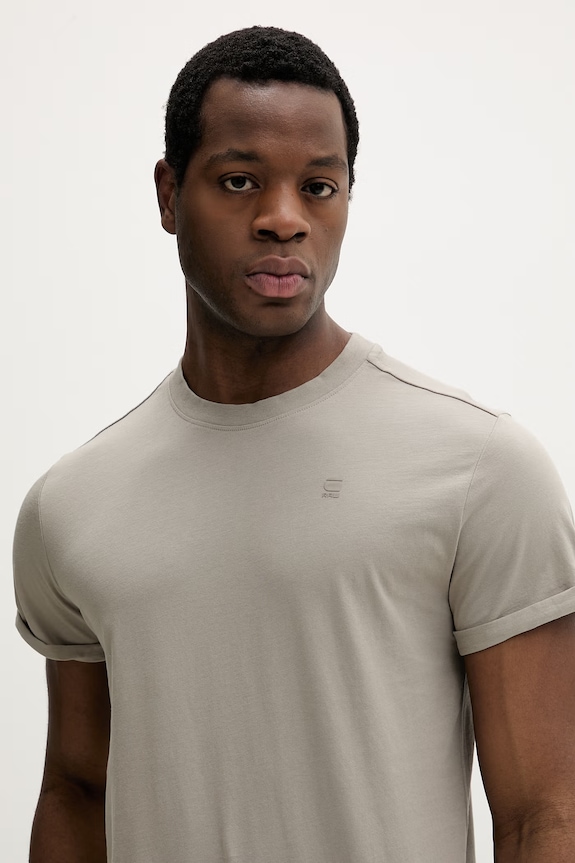 G-Star Raw tricou din bumbac bej D16396.B353
